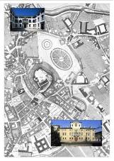 Mappa storica del Comune di Udine con foto attuali degli edifici interessati